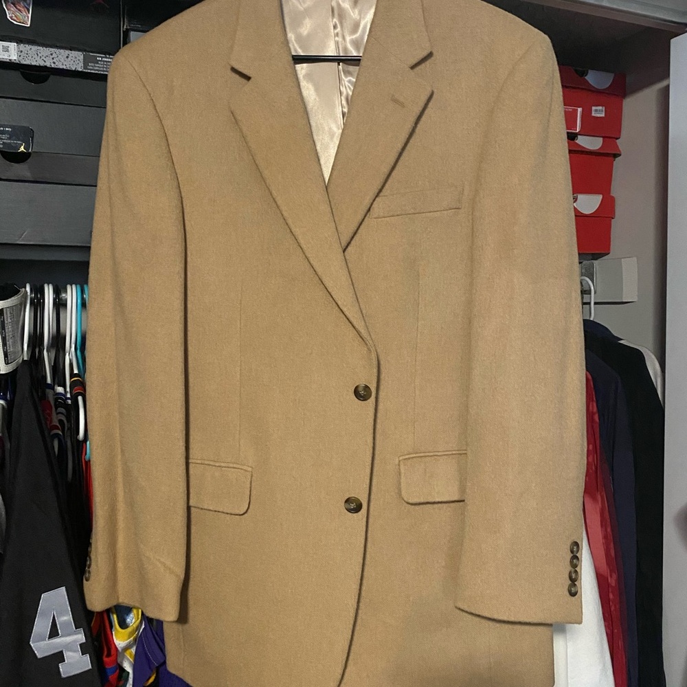 Jos A Bank 100% Camel Hair Men's Tan Blazer